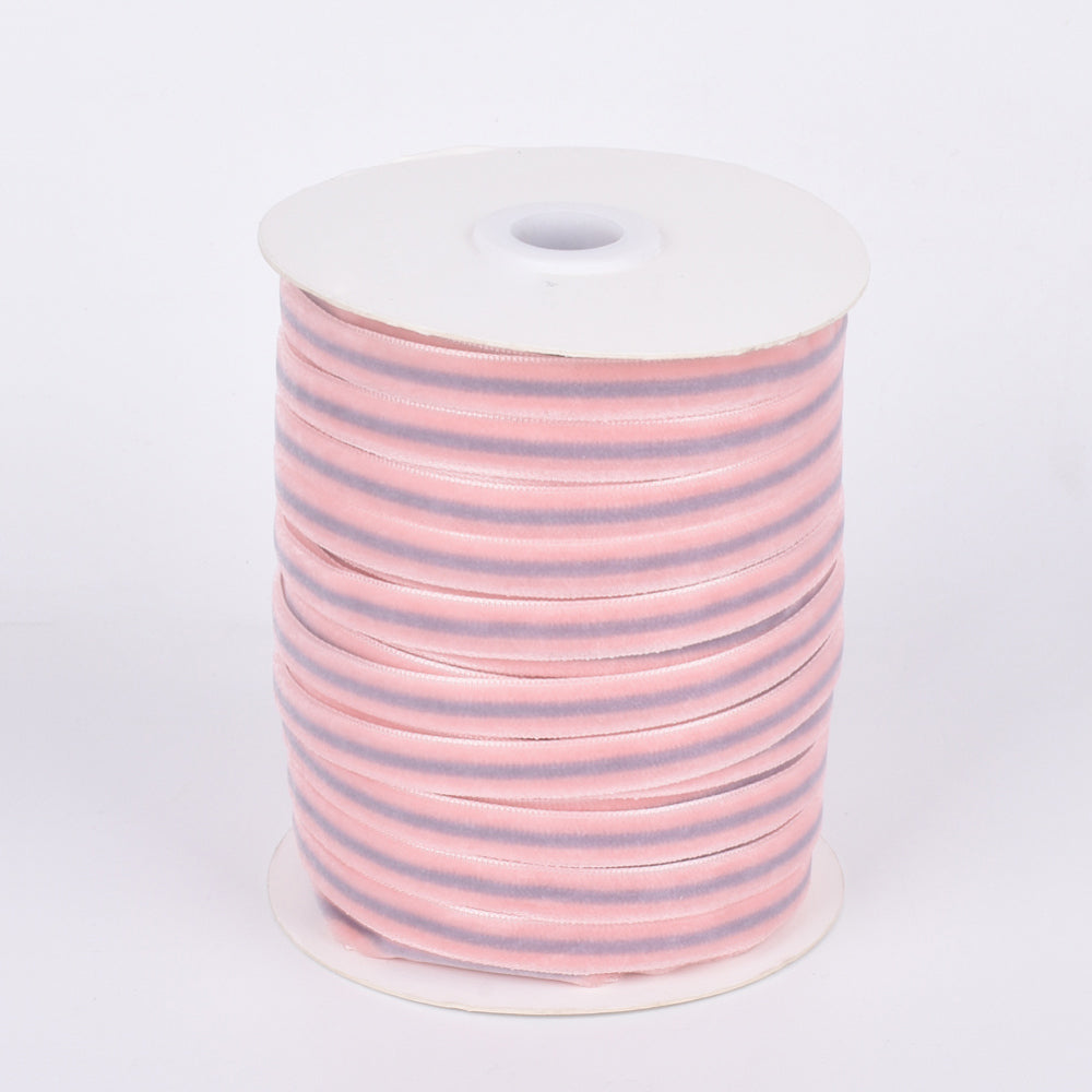 Pretty in Pink Single Face Velvet Ribbon - 0.5 - Velvet - Ribbons