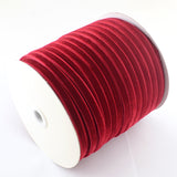 1 Roll Polyester Velvet Ribbon for Gift Packing and Festival Decoration, Black, 1/2 inch(13mm), about 25yards/roll(22.86m/roll)