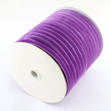 1 Roll Polyester Velvet Ribbon for Gift Packing and Festival Decoration, Dark Gray, 3/8 inch(10mm), about 50yards/roll(45.72m/roll)