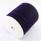 1 Roll Polyester Velvet Ribbon for Gift Packing and Festival Decoration, Gray, 3/8 inch(10mm), about 50yards/roll(45.72m/roll)