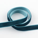 22 Bundle 5/8 inch Single Face Velvet Ribbon, Indigo, 5/8 inch(16mm), about 1.094yards/bundle(1m/bundle)