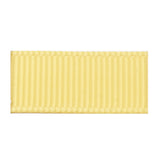 1 Roll High Dense Polyester Grosgrain Ribbons, Champagne Yellow, 3/8 inch(9.5mm), about 100yards/roll