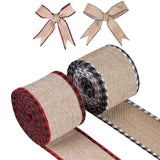 1 Roll Burlap Ribbon, Hessian Ribbon, Jute Ribbon, for DIY Home Decoration and Gift Wrap, Tan, 1/4 inch(5~6mm), about 100yards/roll(91.44m/roll)
