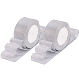 3 Roll Gradient Rainbow Color Polyester Chiffon Ribbon, for Craft Bows Gift Wrapping Wedding Decoration, Light Steel Blue, 1 inch(25mm), about 24.06 Yards(22m)/Roll