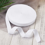 45 m Cotton Twill Tape Ribbons, Herringbone Ribbons, for Sewing Craft, White, 1 inch(25mm)