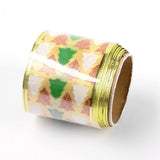1 Roll Single Face Satin Ribbon, Polyester Ribbon, Flower Pattern, Blue Violet, 1 inch(25mm), about 50yards/roll(45.72m/roll)