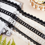 20 Yards 1.26/32mm Wide Polyester Lace Trim Vintage Lace Ribbon Crochet Lace Scalloped Edge for Bridal Wedding Decoration Christmas Package DIY Sewing Craft Supply (White)