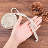 14M(15 Yards) 13mm Polyester Woven Gimp Braid Trim for Costume DIY Crafts Sewing Jewelry Making, Silver