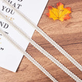 14M(15 Yards) 13mm Polyester Woven Gimp Braid Trim for Costume DIY Crafts Sewing Jewelry Making, Silver