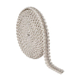 14M(15 Yards) 13mm Polyester Woven Gimp Braid Trim for Costume DIY Crafts Sewing Jewelry Making, Silver