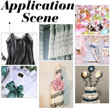 10 Yards 29mm Hollow Music Note Ribbon Polyester Engraved Grosgrain Ribbon Clothing Trim Accessories for Scrapbooking DIY Gift Wrapping Decoration, Sky Blue