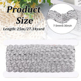 1 Roll 10.94 Yards 2.48 Inch Wide Burlap Ribbons White Burlap Wired Edge Ribbon Fabric for DIY Craft Gift Wrapping Trimming Wedding Christmas Party Decoration Home Embellishments