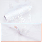 Maple Leaf Tulle Fabric Rolls Tulle Spool Ribbon 6 Inch by 10 Yards for Sewing Wedding Crafts Tutu Skirt Birthday Party Decorations (White)