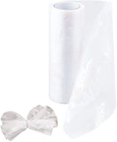 Maple Leaf Tulle Fabric Rolls Tulle Spool Ribbon 6 Inch by 10 Yards for Sewing Wedding Crafts Tutu Skirt Birthday Party Decorations (White)