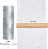 Maple Leaf Tulle Fabric Rolls Tulle Spool Ribbon 6 Inch by 10 Yards for Sewing Wedding Crafts Tutu Skirt Birthday Party Decorations (Gray)
