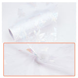 1 Group Sheer Organza Ribbon, Wide Ribbon for Wedding Decorative, White, 2 inch(50mm), 50yards/roll(45.72m/roll), 4 rolls/group, 200 yards/group(182.88m/group)