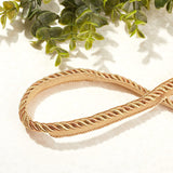 13.7 Yards Twisted Lip Cord Trim, Twisted Cord Trim Ribbon 16mm, Polyester Twisted Trim Cord Rope Embellishment for Home Decor, Upholstery and More, Golden