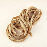 13.7 Yards Twisted Lip Cord Trim, Twisted Cord Trim Ribbon 16mm, Polyester Twisted Trim Cord Rope Embellishment for Home Decor, Upholstery and More, Golden