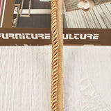 13.7 Yards Twisted Lip Cord Trim, Twisted Cord Trim Ribbon 16mm, Polyester Twisted Trim Cord Rope Embellishment for Home Decor, Upholstery and More, Golden