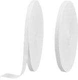 2 Rolls Herringbone Cotton Webbings, 1cm(3/8) Wide White Cotton Twill Tape Ribbons Cotton Herringbone Cords for Wrapping Gifts DIY Crafts, 49 Yards(45m)/Roll