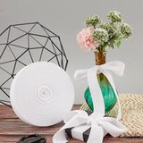 49 Yards(45m)/Roll Herringbone Cotton Webbings, 35mm Wide Cotton Twill Tape Ribbons Cotton Herringbone Cords for Knit Sewing DIY Crafts, White