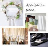 49 Yards(45m)/Roll Herringbone Cotton Webbings, 35mm Wide Cotton Twill Tape Ribbons Cotton Herringbone Cords for Knit Sewing DIY Crafts, White