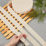 54.68 Yards(50m)/Roll Herringbone Cotton Webbings, 35mm Wide Cotton Twill Tape Ribbons Cotton Herringbone Cords for Knit Sewing DIY Crafts, Antique White