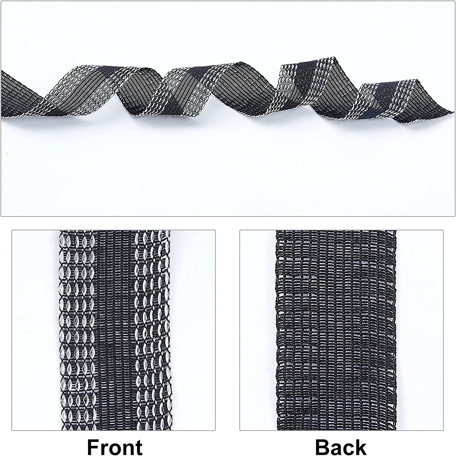 Double Fold Bias Tape Bias Binding Tape for Sewing, Seaming, Hemming,  Piping, Quilting, 1/2 Inch x 50 Yards (Black)