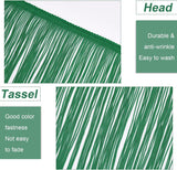 10m Sewing Fringe Trims Green Fringe Trim Lace Lamp Shade Decoration Trim for DIY Clothing Craft Latin Dress 155mm Wide
