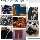 21.8 Yards Gimp Braid Trim 14mm/0.5 Shiny Lurex Trim Gold Decorative Fabric Ribbon Metallic Braid Lace Trim for Costume DIY Sewing Craft Embellishment Upholstery Home Decor