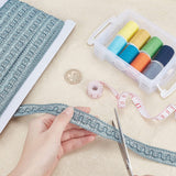 12.6 Yards 0.8 inch Dark Sea Green Woven Braid Trim Handmade Polyester Braid Trim Sewing Green Edge Trim Crafts Decorative Trim with Card for Curtain Slipcover DIY Costume Accessories