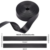 1 Bag Polypropylene Fiber Ribbons, Wave Shape, Cyan, 7~8mm, 15yard/bundle, 6bundles/bag