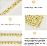 20 Yards Sequins Braid Trim 11mm/0.4 Paillette Sequins Chain Rolls Golden Metallic Applique Sequin Trim Decorative Fabric Ribbon for Costume DIY Sewing Craft Embellishment Home Decor