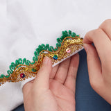 1 Box 20 Yards 10 Colors Jacquard Ribbon Trim 13mm Embroidery Flower Trim Polyester Sewing Lace Trim for Bowknot DIY Art Craft Supply Home Party Decor Scrapbooking Gift Wrapping