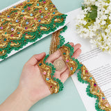 1 Box 20 Yards 10 Colors Jacquard Ribbon Trim 13mm Embroidery Flower Trim Polyester Sewing Lace Trim for Bowknot DIY Art Craft Supply Home Party Decor Scrapbooking Gift Wrapping