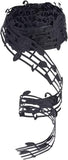 Music Note Ribbon, 10 Yards 30mm(1.1 Inch) Polyester Hollow Cut Out Music Note Ribbon Clothing Trim Accessories for Scrapbooking DIY Gift Wrapping Music Birthday Party Decoration, Black