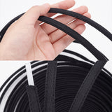 1 Roll 16.4 Yard Cotton Covered Polyester Boning, 0.4Wide Wedding Dress Boning, Sewing Accessories, Black