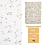 1 pc Polyester Mesh Embroidered Lace Trim, Flower Pettern, Garment Accessories, PeachPuff, 52 inch(1320mm), about 2 yards/pc