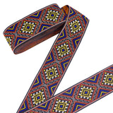 10 Yard Jacquard Ribbon, Tyrolean Ribbon, Polyester Ribbon, for DIY Sewing Crafting, Home Decors, Peony Pattern, Colorful, 7/8(22mm)