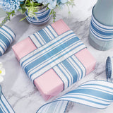 1 Bundle Embroidery Polyester Ribbons, Jacquard Ribbon, Tyrolean Ribbon, Garment Accessories, Floral Pattern, PeachPuff, 51mm, about 7m/bundle