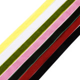 1 Bundle 5/8 inch Single Face Velvet Ribbon, Black, 16mm, about 1.094yards/bundle(1m/bundle)