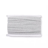 1 Card Polyester Trim Sewing Lace, Handmade Sweater Ribbon Trim Decorative Belt Centipede Braided Lace Ribbon Skirt Collar Sleeve Side, Light Grey, 1/2 inch(12mm), about 19 yards/card