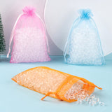 1 Bag 90Pcs 18 Style Organza Bags Jewellery Storage Pouches Wedding Favor Party Mesh Drawstring Gift, Mixed Color, 150x100mm, 5pcs/style