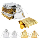 100 pc PandaHall Elite 60Pcs 2 Style Organza Bags, Rectangle, Mixed Color, 9~12x7~9cm, 30pcs/style