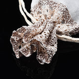 100 pc Polyester Lace & Slub Yarn Drawstring Gift Bags, for Jewelry & Baby Showers Packaging Wedding Favor Bag, Rosy Brown, 14~15x10~11x0.3cm