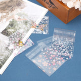 1 Set 290Pcs OPP Cellophane Bags Clear Plastic Self Sealing Envelope Crystal Bag about 3.9x2.7 Inches for Packaging Jewelry Cookie Candy DIY Small Items, Orange Series Color