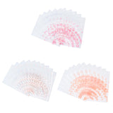 1 Set 290Pcs OPP Cellophane Bags Clear Plastic Self Sealing Envelope Crystal Bag about 3.9x2.7 Inches for Packaging Jewelry Cookie Candy DIY Small Items, Orange Series Color