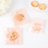 1 Set 290Pcs Clear OPP Cellophane Bags Plastic Self Sealing Envelope Bag about 5x3.9 Inches for Packaging Jewelry Bakery Candy Cookie, Pink Series Color