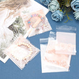 1 Set 290Pcs Clear OPP Cellophane Bags Plastic Self Sealing Envelope Bag about 5x3.9 Inches for Packaging Jewelry Bakery Candy Cookie, Pink Series Color
