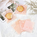 1 Set 290Pcs Clear OPP Cellophane Bags Plastic Self Sealing Envelope Bag about 5x3.9 Inches for Packaging Jewelry Bakery Candy Cookie, Pink Series Color